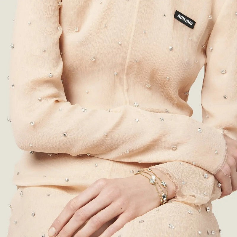 18K Miu Metal Crystals Bracelet