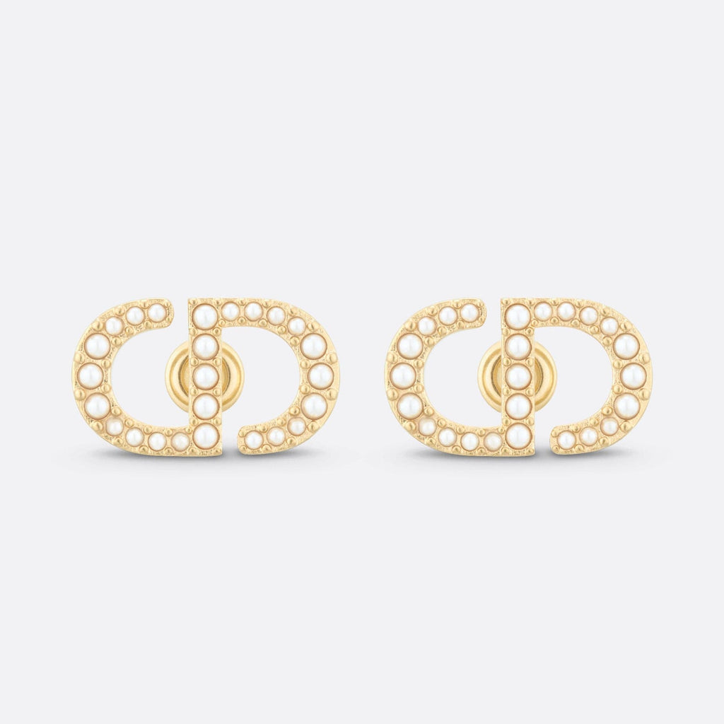 18K Petit Dior Stud Earrings