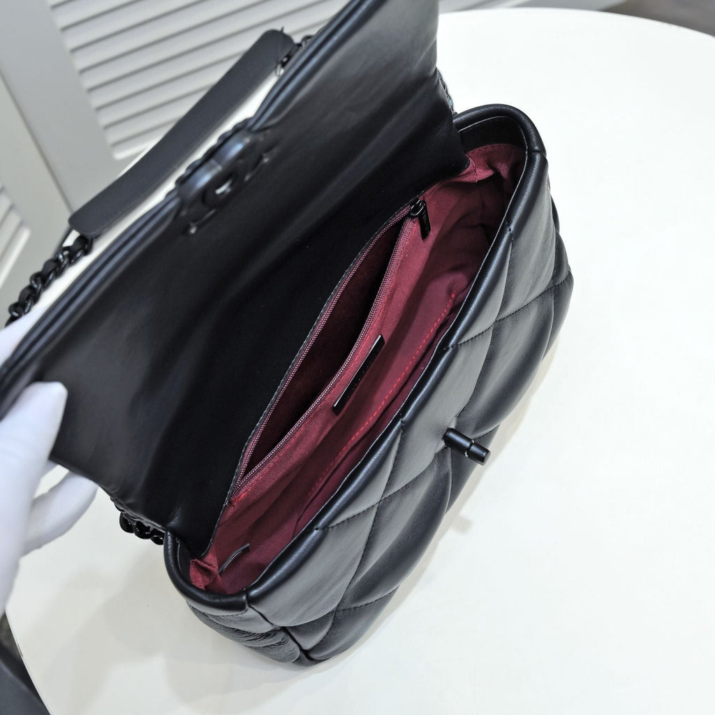 CHANEL 19 FLAP BAG 26CM ALL BLACK