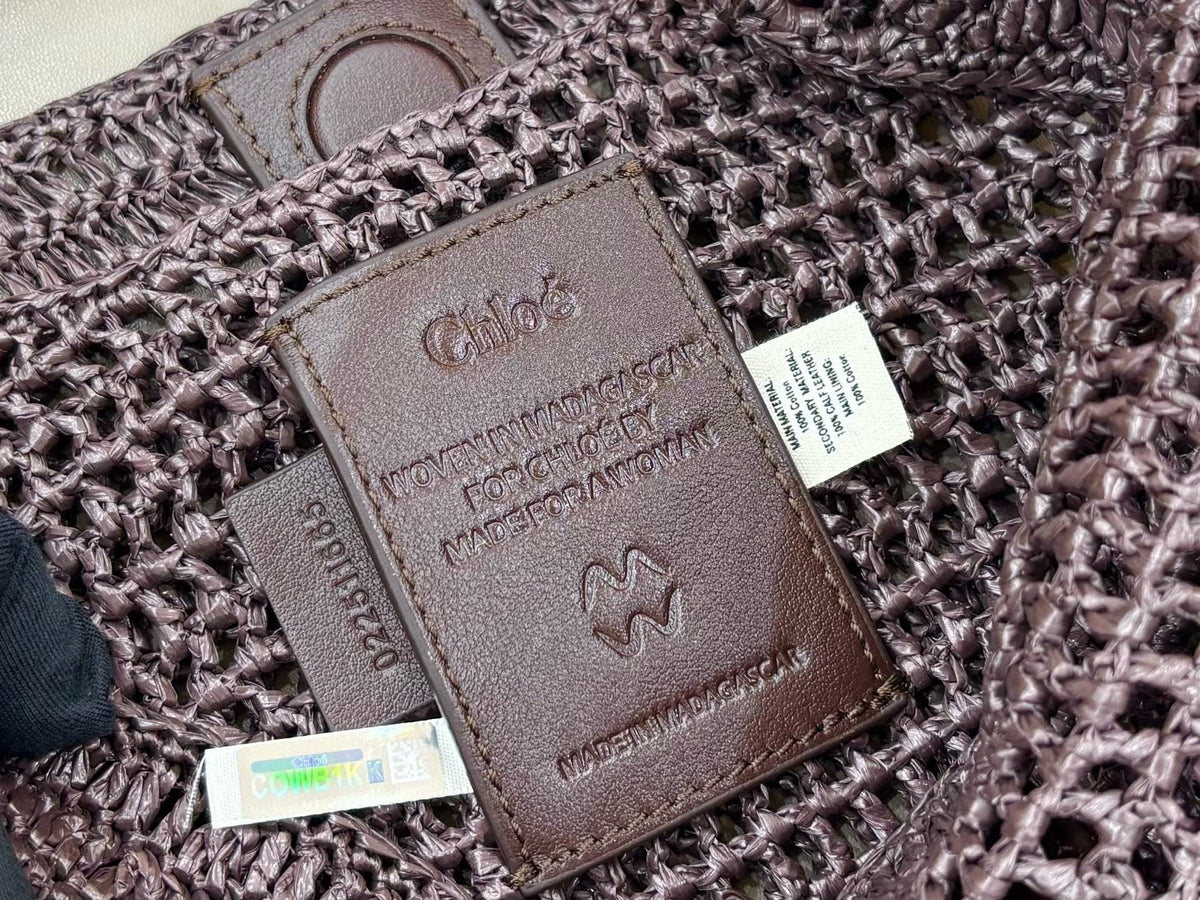 CHLOÉ 25S SUMMER BANANA HOBO BAG 36 IN BROWN