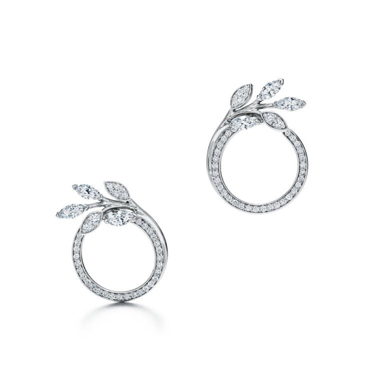 18K Tiffany Victoria Diamonds Earrings