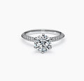 18K Tiffany Pave Tiffany Setting Engagement Ring