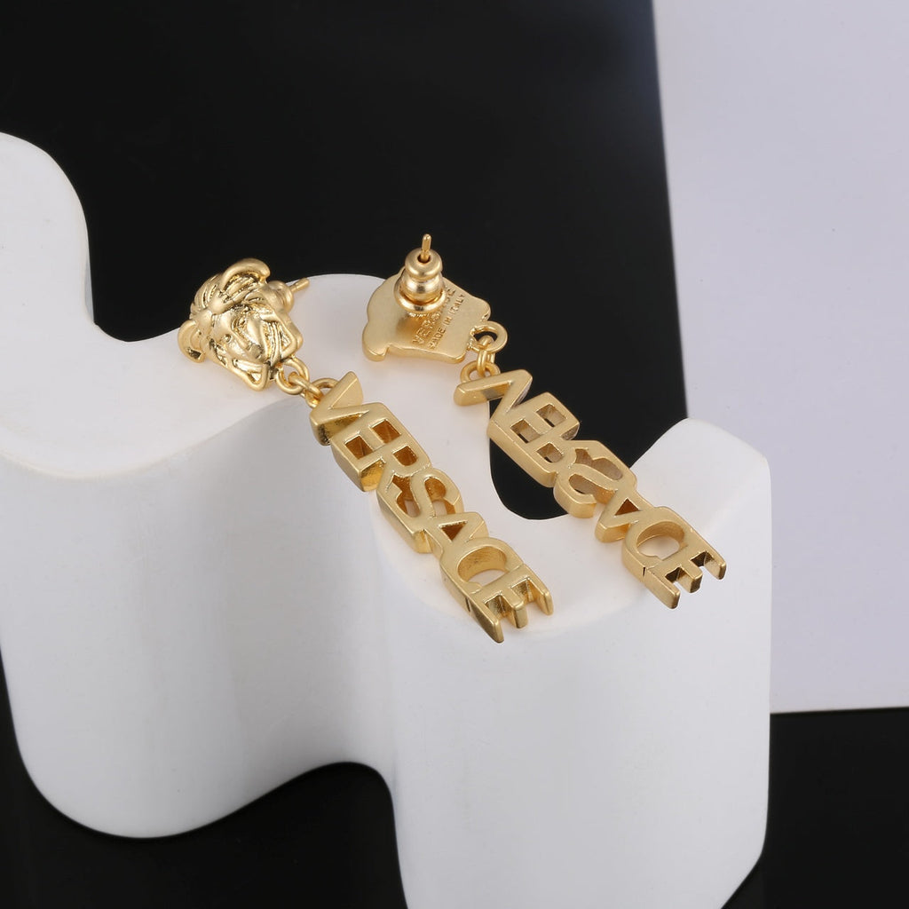 18K Medusa Earrings